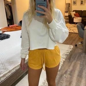 gold xs tie shorts